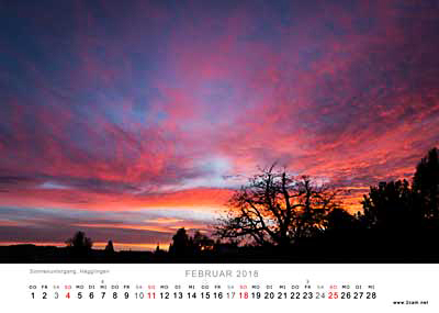 Februar Foto vom 2cam.net Fotokalender 2018